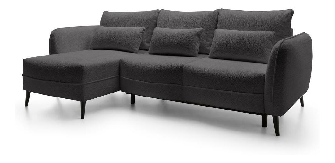 Sarokkanapé Eilish (B) (szürke + fekete) 