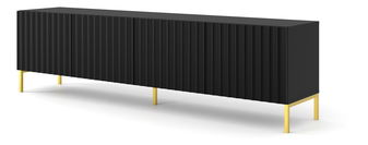 Masă TV 200 4D Warsaw (Negru + Auriu)