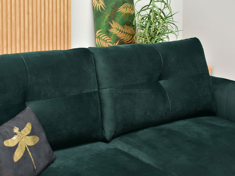 Kétszemélyes kanapé Lasciare (zöld + fekete)