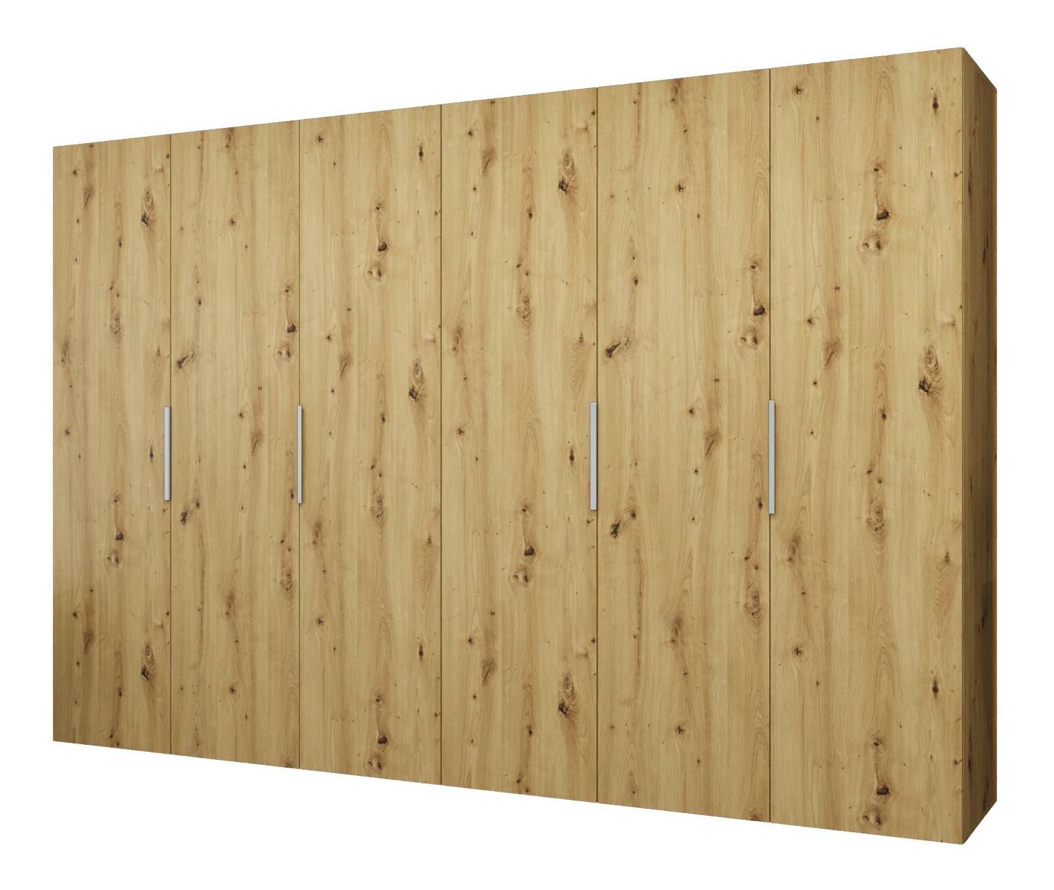 Šatníková skriňa 300 cm Mirabella 1 (dub artisan + kašmír)