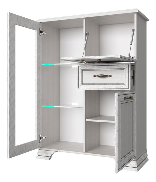 Vitrină Terina (woodline crem)