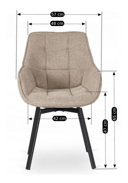 Scaun sufragerie Lamento 2 (bej) 