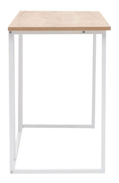 Masă PC Nidupe 5 (stejar zafir + alb) 