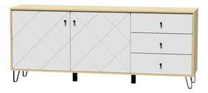 Komoda Bonny BL06 (hrast artisan + bijela mat)