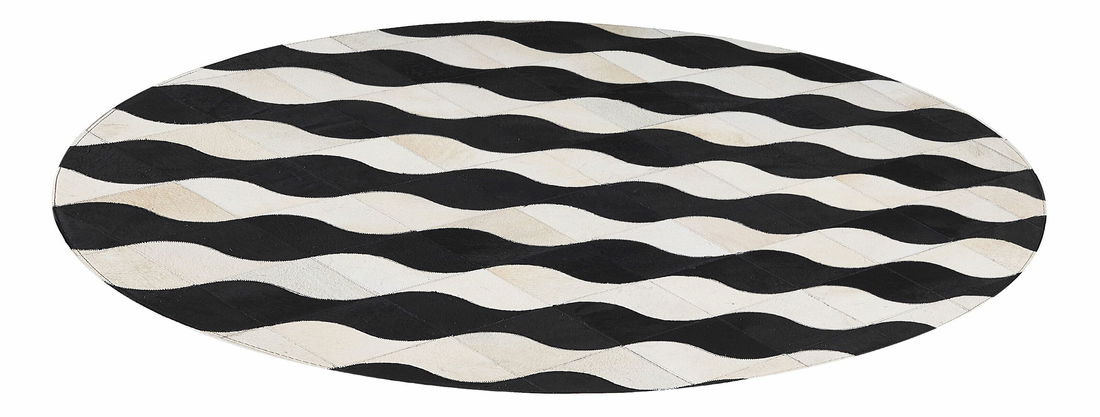 Koberec 140 cm KELYA (čierna)