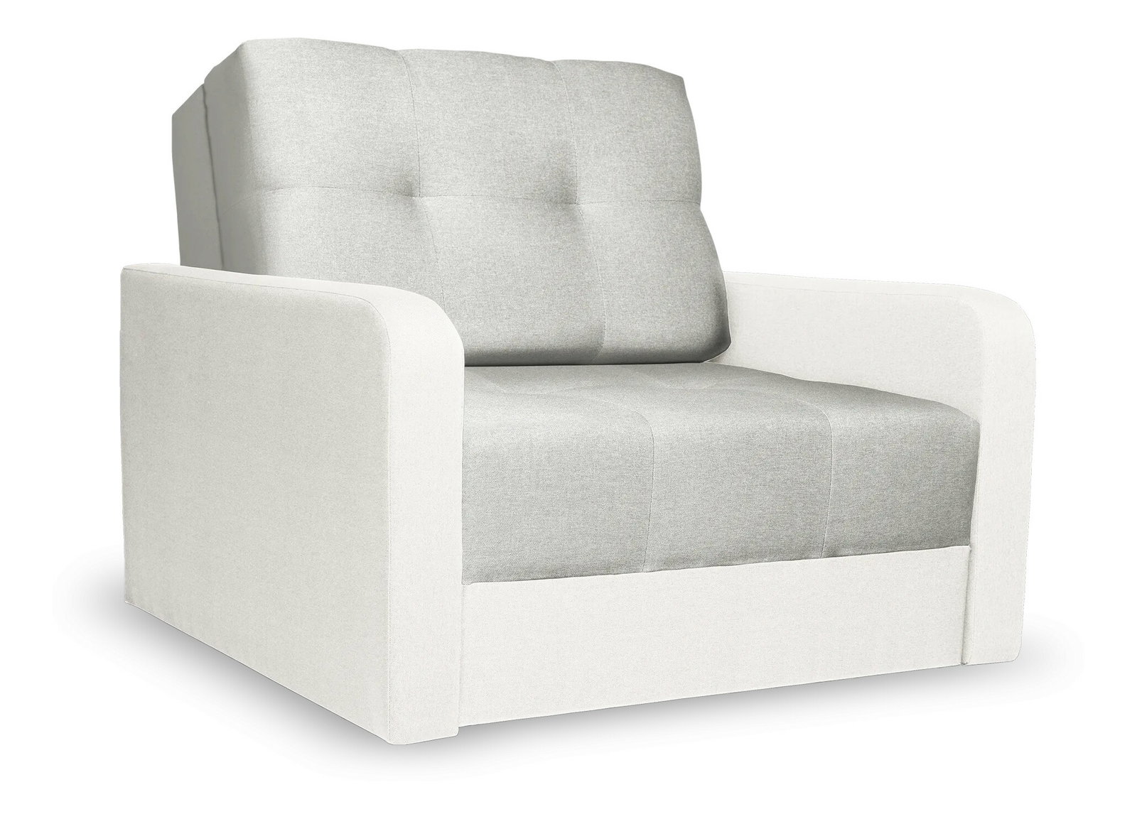 Fotelja na razvlačenje Tomful I (siva + bijela)