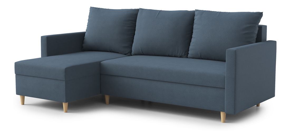 Rohová sedacia súprava Ronaldo (L) (modrá)