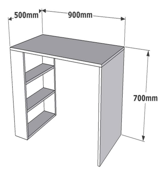 PC asztal Clement (dió)