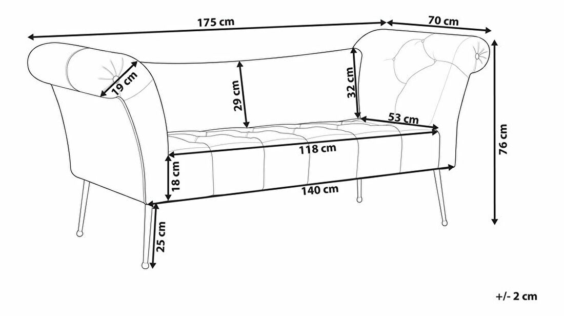 Sofa Nanza (crna)