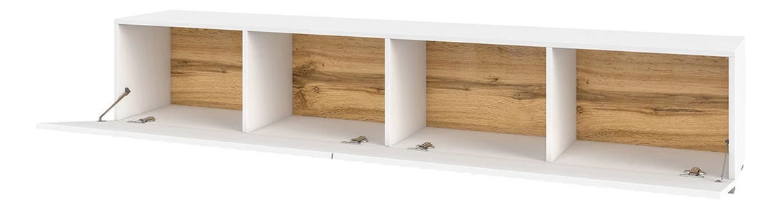 Tv asztal/szekrény Avernic Typ 40 (fehér + wotan tölgy)
