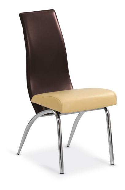 Jedálenská stolička K2 bezovo hnedá