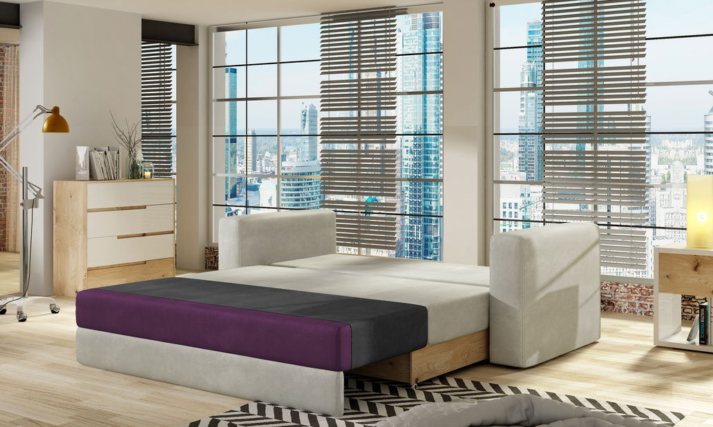 Háromszemélyes kanapé Werre (világosszürke + szürke)