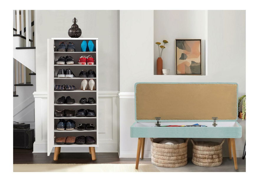 Mobilier hol Beside 1 (alb + marin verde)