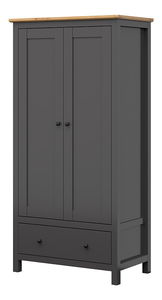 Dulap de haine Hesen SZF2D1S/20/10 (grafit + Stejar artisan)