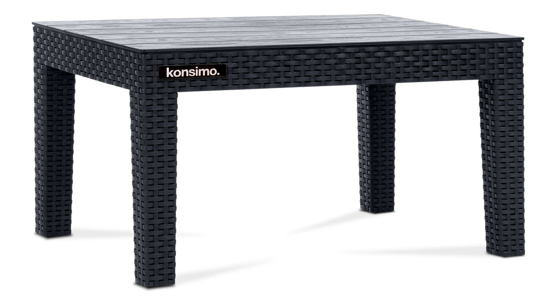 Set de grădină Nela 2 (gri închis) (pentru 4 persoane)