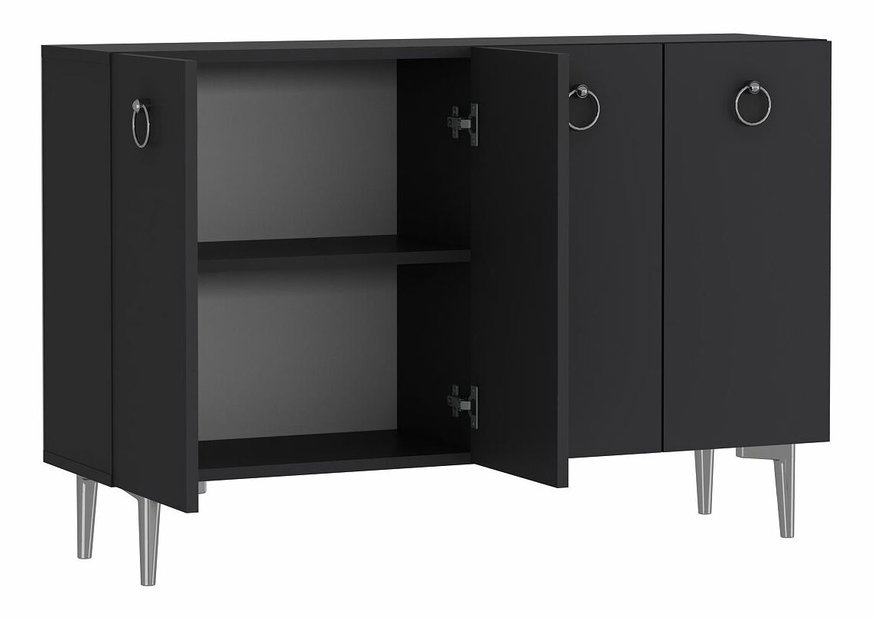 Skrinka Efia (antracit + strieborná)