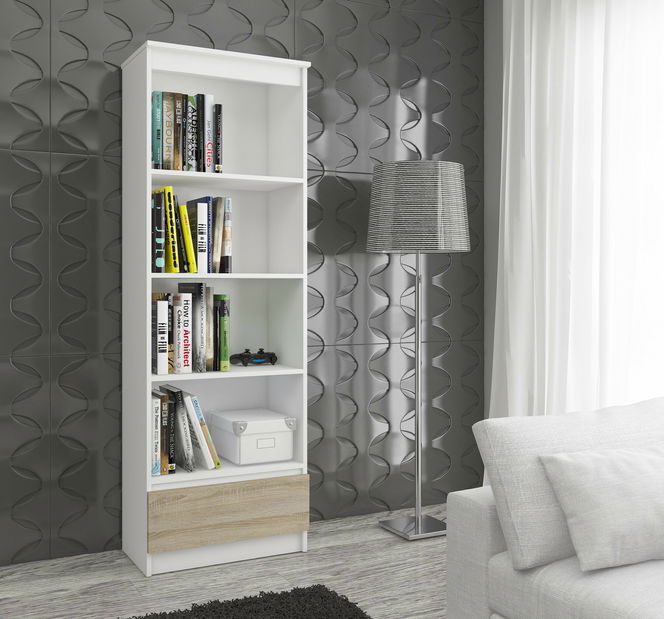 Raft Radha (Alb + Stejar sonoma)