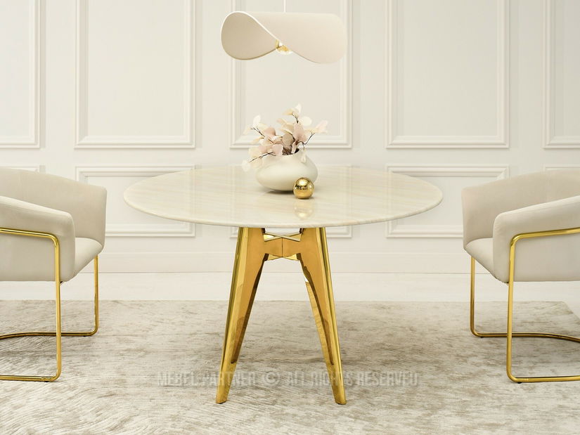 Masă sufragerie Aerosoles (bej + auriu)