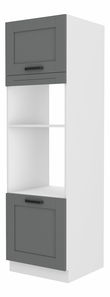 Potravinová kuchynská skriňa Lucid 60 DPM 210 2F (dustgrey + biela)