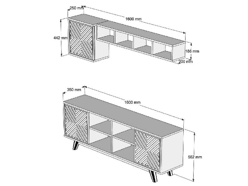 Mobilier living Ivonne (Crem + Nuc)