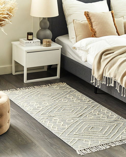 Covor 80 x 150 cm Khenif (negru)