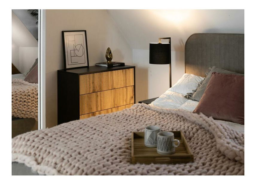 Komoda Biel B6 (čierna)