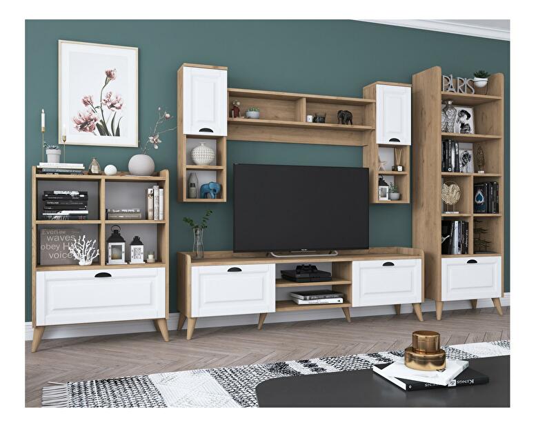 Mobilier living Kupode 6 (alb + Nuc) 