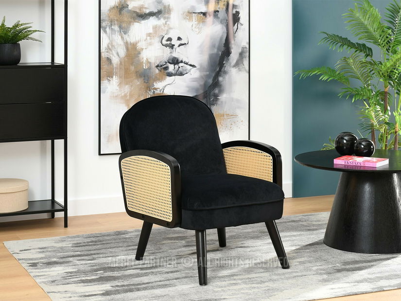 Fotoliu Will (negru)