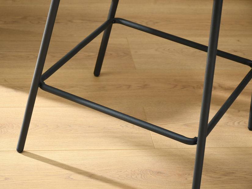 Barová stolička Aurelese (sivá + čierna)