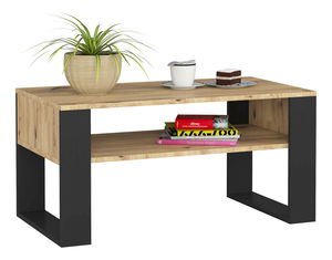 Măsuță de cafea Distingue (stejar artisan + negru)