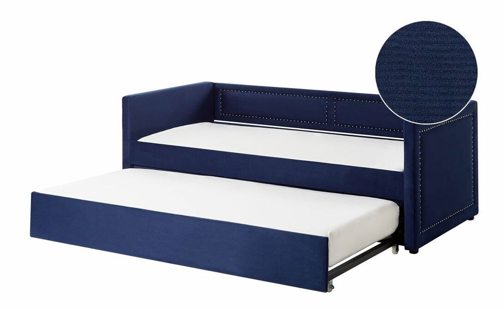 Jednolôžková posteľ 200 x 90 cm Mimza (modrá)