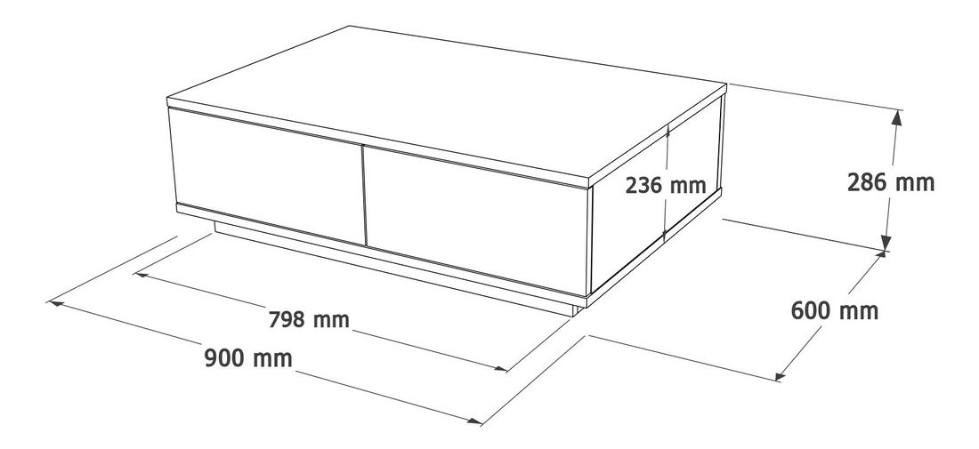 Set za dnevni boravak Freddie 17 (borovina antlantic + bijela) *trgovina