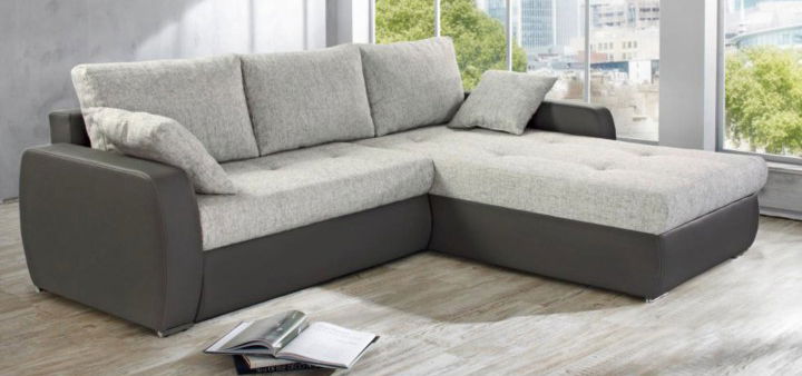 Rohová sedačka Rocca (L/P) šedá