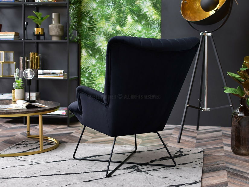 Fotoliu relax Nuttshell (negru)