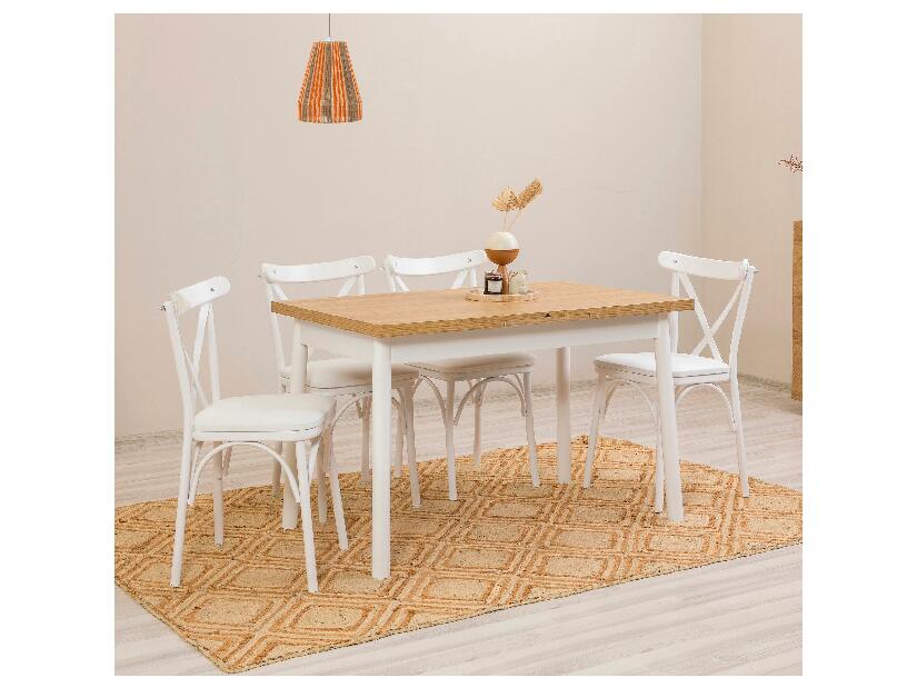 Set mobilier sufragerie Duvasa 26 (alb) (pentru 4 persoane)