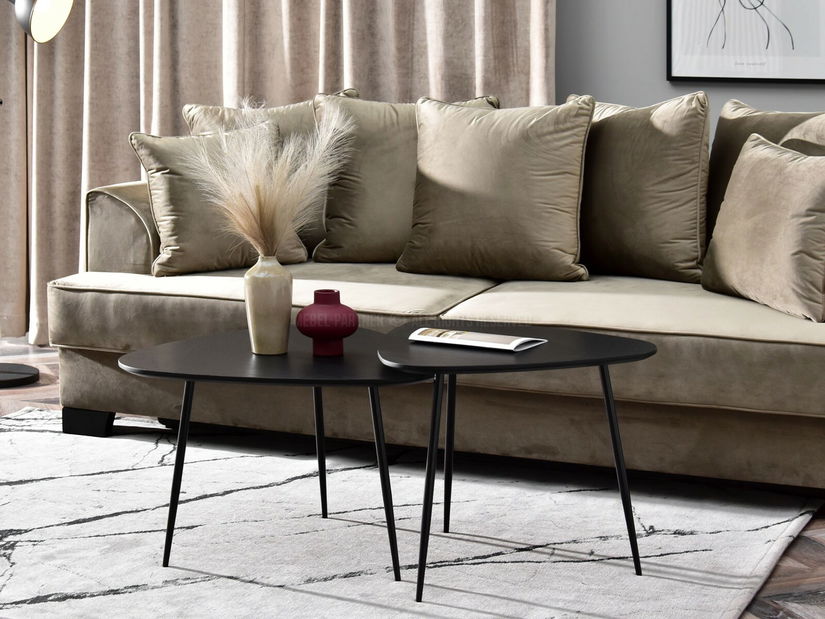 Dohányzóasztal Rossi Zest Xl (fekete)