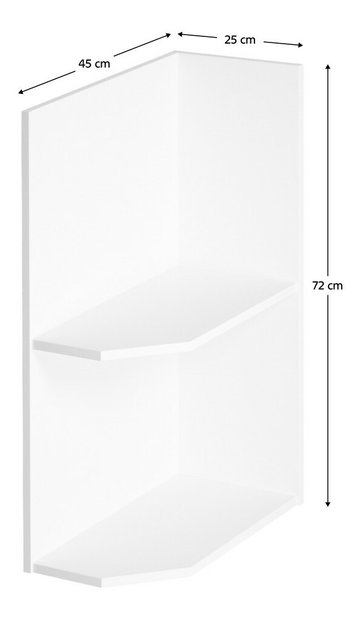 Dolný kuchynský regál D25PZ Aurellia (biela) (P)