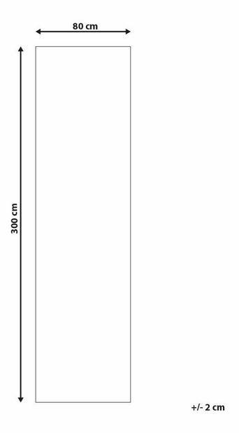 Szőnyeg 80 x 300 cm Ritar (kék)