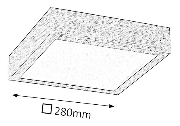 Stropné svietidlo Conor 12W (chrómová)