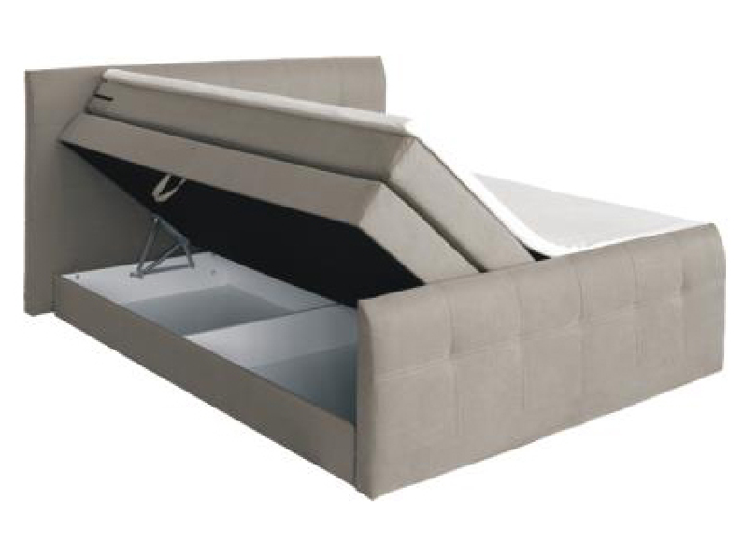 Boxspring Franciaágy 180 cm Milano bézs (matracokkal)