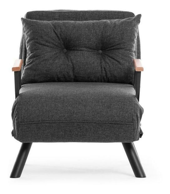 Széthúzható fotel Sandy (sötétszürke)