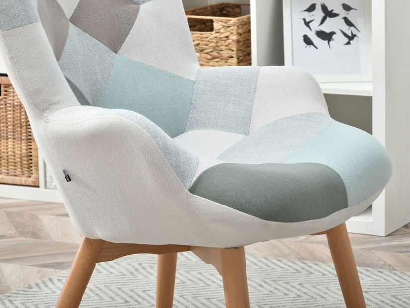 Fotel Nutri (patchwork + bükk)