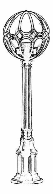 Lampă de podea pentru exterior Iboga (Negru)
