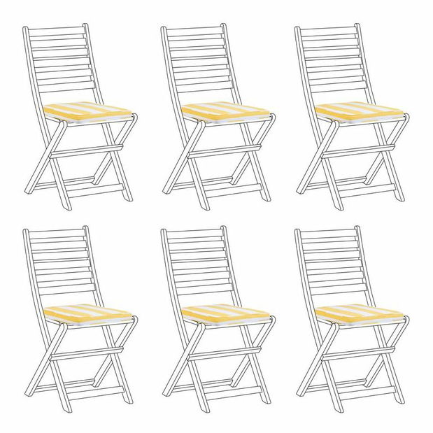 Set 6 perne Tole (galben + Alb)