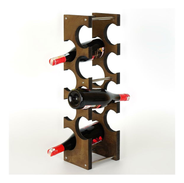 Ukrasni stalak za vino Vanute 6 (orah)