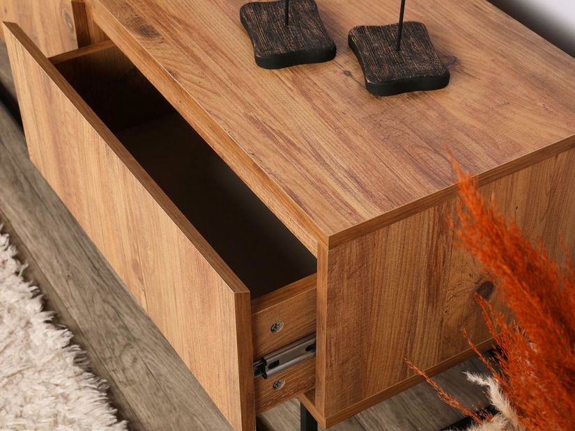 TV asztal/szekrény Lapin 140 (dió + fekete)