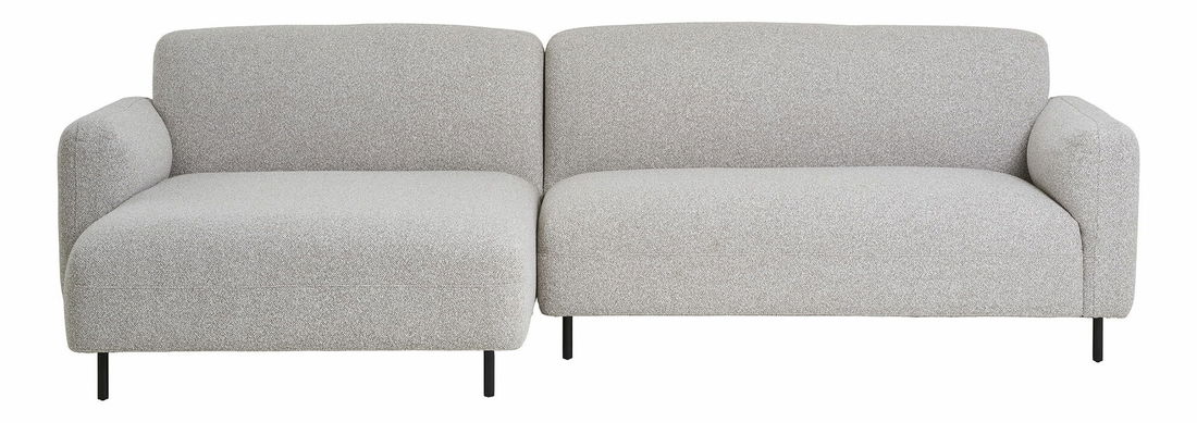 Rohová sedacia súprava (L) Sandalina (svetlosivá)