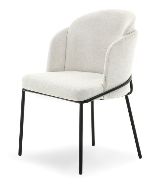 Jedálenská stolička Continuara (krémová + čierna)