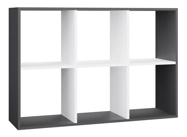 Regál Metros 3 (antracit + biela)