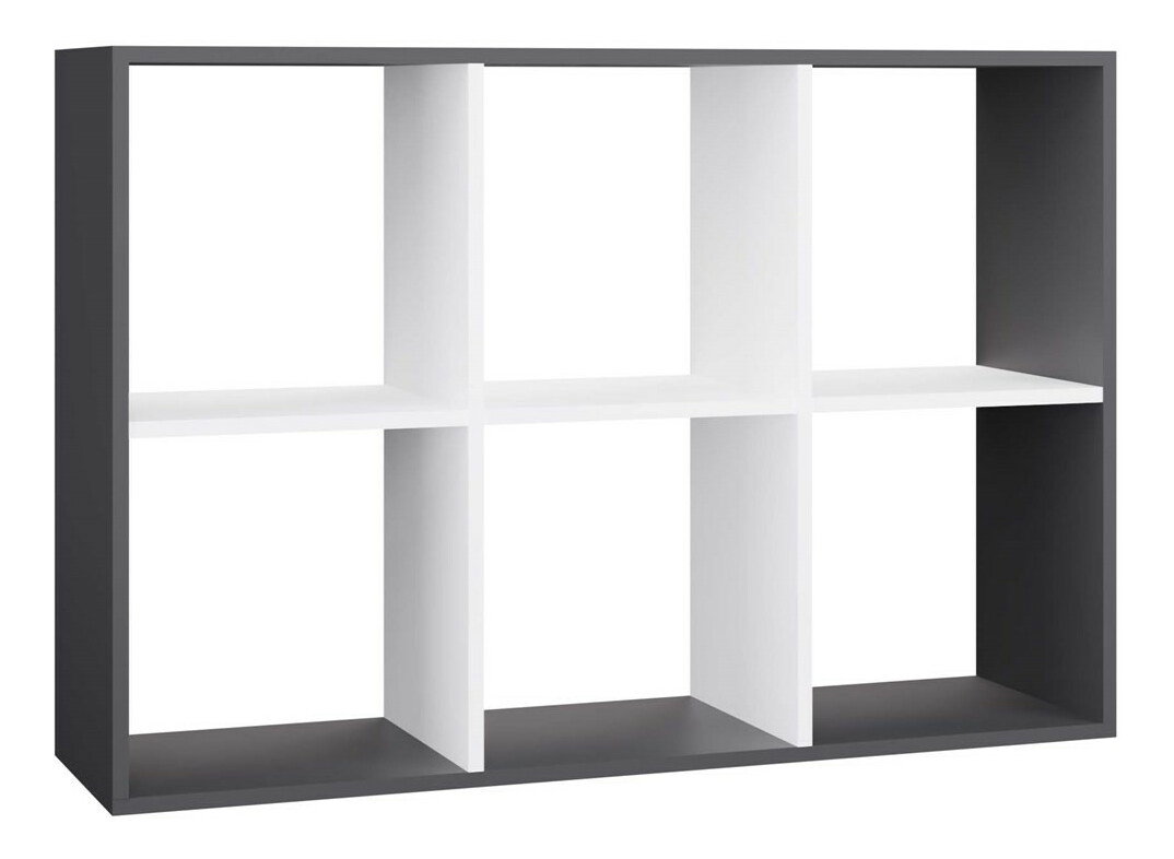 Regál Metros 3 (antracit + biela)